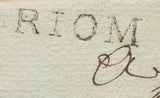 1779 Lettre avec Marque Manuscrite MARINGUE + ML RIOM TB, TRES RARE. P848