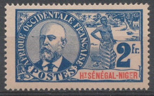 Haut Sénégal & NIGER N°16 2f bleu s. rose N* TB. R438