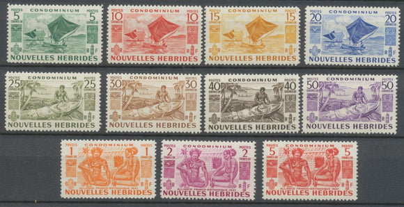 1953 COLONIE NOUVELLES HEBRIDES N°144 à 154 SERIE COURANTE N** V114