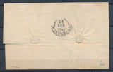1861 SARDAIGNE 10c obl GRILLE DE LOSANGES CAD PRATO TB. ITALIE. X1013