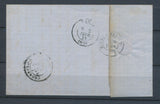 1873 Lettre N°60 Obl GC4400 CAD T23 perlé URCEL AISNE(2) TB X1019