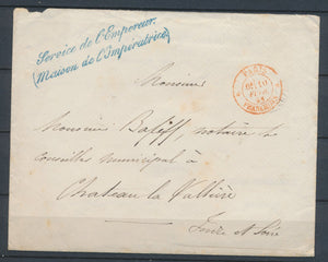 1858 Franchise Griffe bl. Service de l'empereur (Maison de l'impératice) X1036