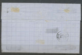 1866 Lettre 20c. N°14 Obl. par L'ETOILE CHIFFREE 24, R.de Cléry très rare X1082