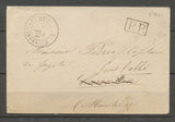 1871 Enveloppe Sans texte CAD T17 Bourbonnes-les-Bains (50) + PP noir X1124