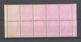 N°1536 30c Cheffer blc de 10 piquage à cheval et taches d'imp. recto-verso X1148