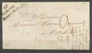 1842 cursive 63/Castelnau/Rivière-Basse C.13 Maubourguet HAUTE PYRENEES X1210