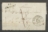 1836 Lettre Cursive 46/Aumont 31 mm + C.12 Marvejols 1 ère date, Superbe. X1235