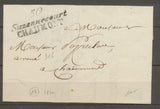 1825 Lettre double Cursive 50 Suzennecourt/Chaumont HAUTE MARNE(50) X1247