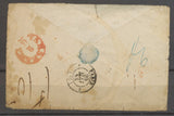 1858 Enveloppe pour la Russie Cachet Versailles type 15 + PD X1297