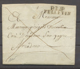 1826 Lettre Marque Linéaire P22P Felletin CREUSE(22). Superbe X1310