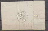 1838 Lettre Aubusson Cachet type 12 Taxe 4 Fabrication locale. X1311
