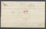 1858 Lettre 25c. Bleu filet encadrement Voisin en bas oblitération PC2650 X1338