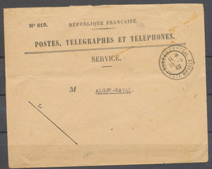 1940 BUREAU CENTRAL/POSTE NAVALE sur env. PTT, Superbe X1415