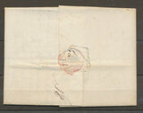 1818 Lettre Marque 66 MULHAUSEN Rouge 44x11 HAUT-RHIN(66) TB X1511
