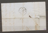 1845 lettre Taxe 2décimes CAD T15 Mulhausen HAUT-RHIN(66) X1576