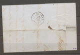 1845 lettre Taxe 2décimes CAD T15 Mulhausen HAUT-RHIN(66) X1576