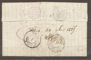 1825 Lettre MARQUE déboursé DEB. 66 BEFFORT HAUT-RHIN(66) X1617