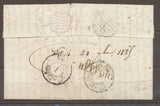 1825 Lettre MARQUE déboursé DEB. 66 BEFFORT HAUT-RHIN(66) X1617