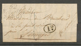 1830 Lettre Cursive 52 Neuviller en noir MEURTHE(52). Superbe Ind 16 X1635