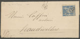 1891 Lettre N°90 15c Sage De Nivilliers Obl. OR OR sur TP OISE(58). Sup. X1744