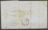 1852 Lettre N°4 Obl PC1896 + CAD 4 MARSEILLE 4 (12) Bouches du rhône RR. X1748