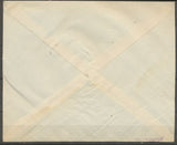 1937 Lettre de MONTS + Tampon BLEU DAMAGED BY WATER INDRE et LOIRE X1755