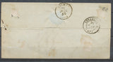 1842 Lettre Cursive 82 Sénones + T11 RAON VOSGES(82). Superbe X1822