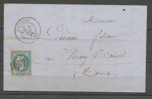 1869 Lettre N°29 GC 1067 Cogolin VAR(78) Ind 5 cote 20€ X1936