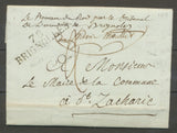 1819 Lettre Marque Linéaire 78 Brignolles VAR(78) 44*12 Ind 6 cote 25€ X1987