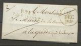 1828 Lettre Marque Linéaire P78P Le Bausset en Noir VAR(78)  35*9mm X2012