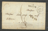 1828 Lettre Marque Linéaire 78 Grasse en Noir VAR(78)  24*9mm X2032