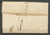 1821 Lettre Marque Linéaire P78P Toulon en Rouge VAR(78)  29*9mm X2062