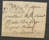 1820 Lettre Marque Linéaire 34 St Aubin Du Cormier ILLE ET VILAINE(34) X2138