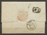 1818 Lettre Marque Linéaire P55P Sarreguemines MOSELLE(55) Indice 14. Sup X2166