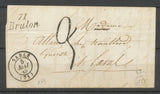 1843 Lettre Marque Cursive 71 Brulon PD SARTHE(71) Indice 15. Superbe X2171