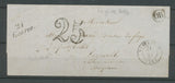 1851 Lettre Marque Cursive 21 Goarec PD COTES-DU-NORD(21) Indice 9 X2175