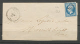 1866 Lettre GC674 + CAD Bulles T22 OISE(58) Indice 14. Superbe X2227
