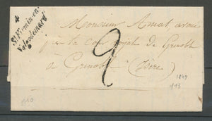 1849 Lettre Cursive 4 St Firmin-En-Valgodemard PD (4) Indice 13 X2248