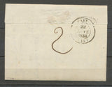1838 Lettre Cursive 13 Le-Mesnil-Ozouf PP CALVADOS(13) Indice 17 X2254