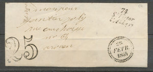 1826 Lettre Cursive 74 St Victor/l'Abbaye PD SEINE-INFERIEURE(74) Ind 16 X2291