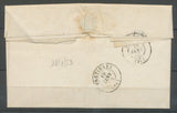 1853 Lettre Cursive 24 Mouthier/Hte Pierre + BR A LOOS PD DOUBS(24) Ind 14 X2363