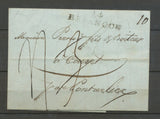 1808 Lettre Marque Linéaire DEB.24 Pontarlier DOUBS(24) Indice 17 X2426