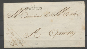 1815 Lettre Marque Linéaire 21 St Brieux COTES DU NORD(21) Indice 7 X2449