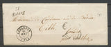 1850 Env. Obl Cursive 31 Estang 18mm + CAD T15 CAZAUBON GERS(31) Sup. X2599