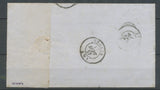 1857 Lettre N°14 Obl ML 2° N Mulhouse à PARIS 2° de ville sous la ferté RR X2604