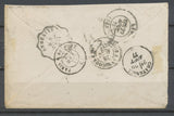 1877 env. 25c sage Convoyeur Station LY-AMB MONTLUEL AIN. RR indice 18 X2622
