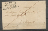 1814 Lettre P13P THURY HARCOURT 37*14mm CALVADOS(13). RARE indice 19 X2654