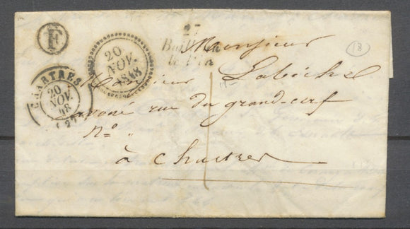 1848 Lettre Cursive 27/Bailleau-Le-Pin +Chartres t15 + F EURE-ET-LOIR (27) X2665