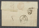 1814 Lettre Obl port payé 66 DHUNINGUE HAUT-RHIN(66) Rare indice 20 X2715