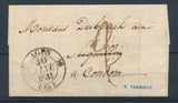 1831 Lettre déboursé DEB.45/AIGUILLON 38*9mm LOT&GARONNE(45) TB. X2729